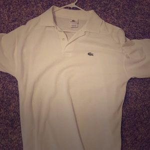 Lacoste White Polo. XL.